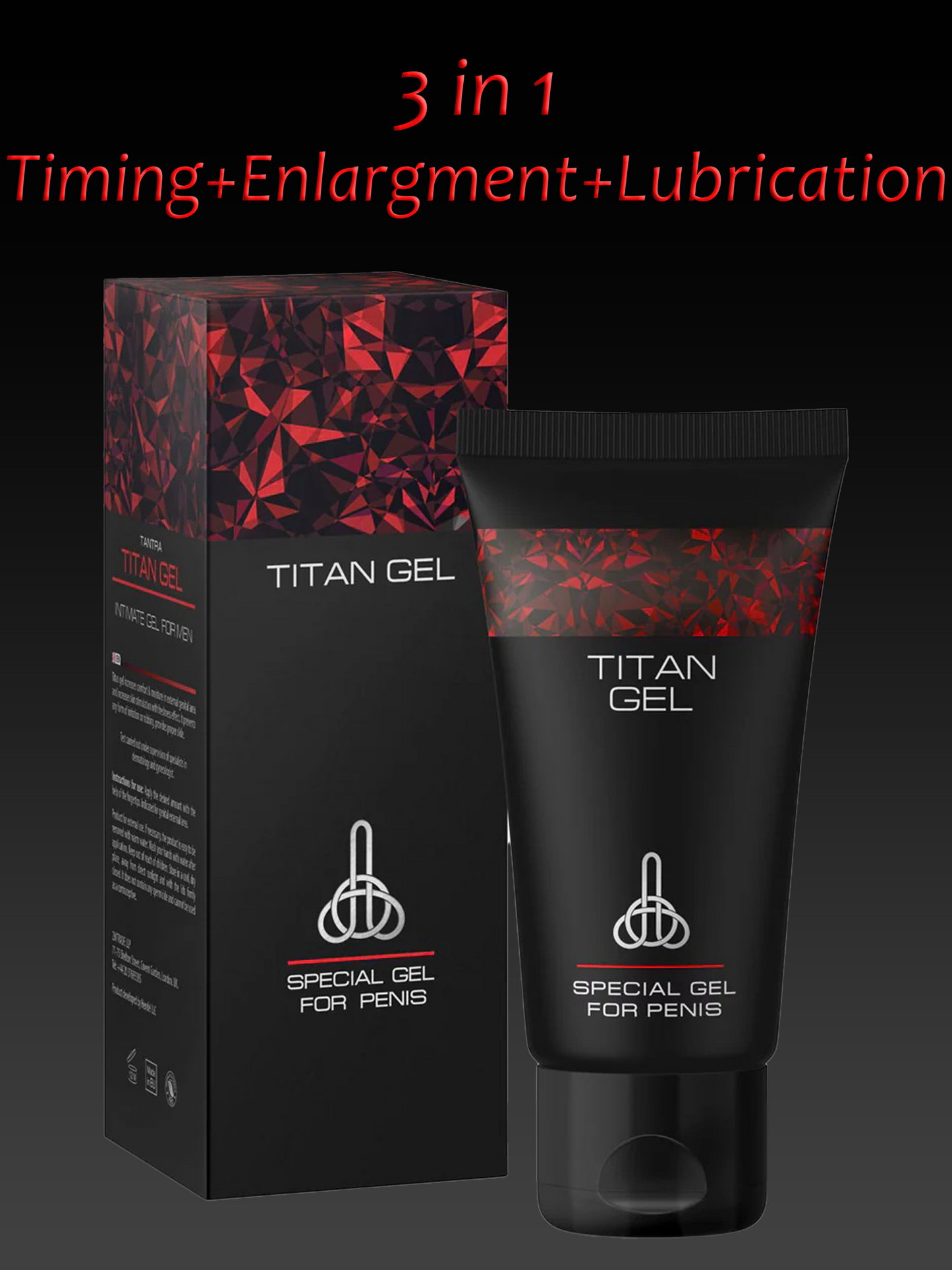 0 Titan Gel For Men Enhancement (Timing + Sizing + Lubrication)