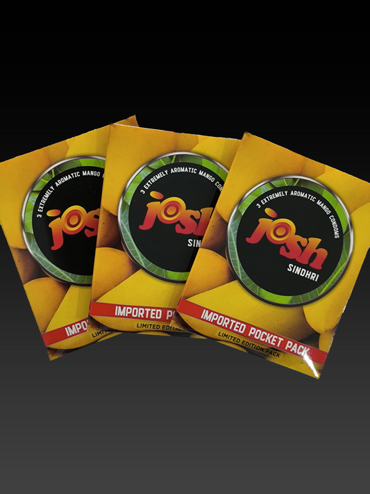 Josh Sindhri Mango Flavored Condoms (12 Condoms Packing)