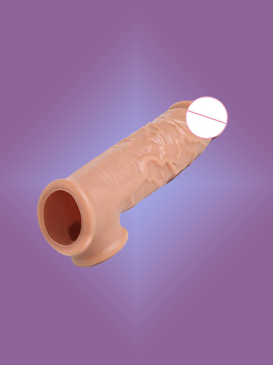 0 Penis Extender Silicon Sleeve 8 Inch