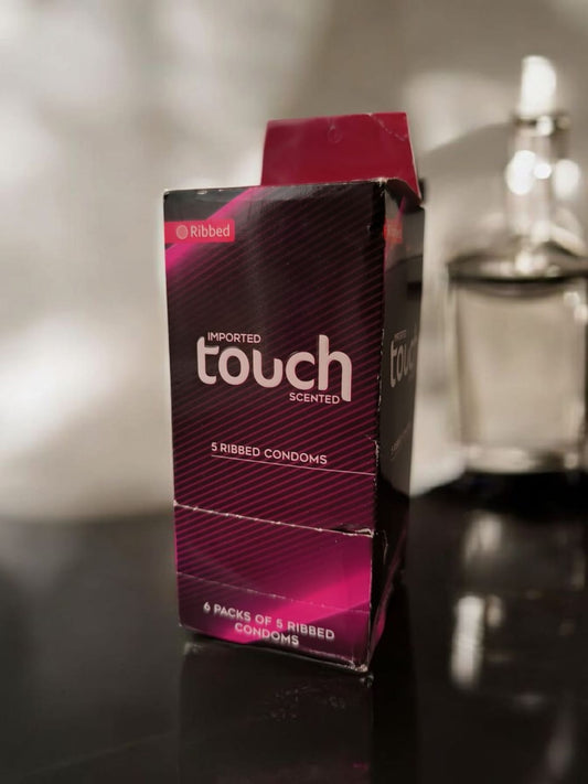 Dispenser Touch Ribbed and Scented Condoms Dispenser (18 Condoms)