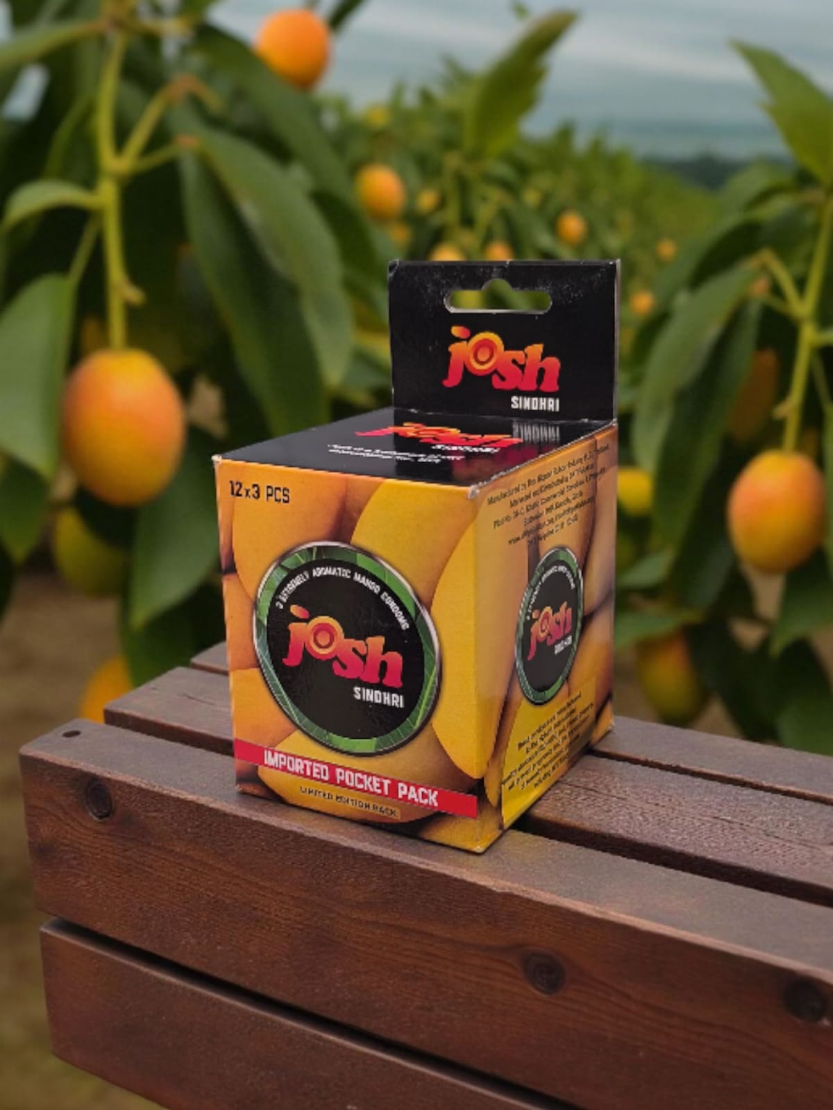 Dispenser Josh Sindhri Mango Flavored Condoms (36 Condoms)